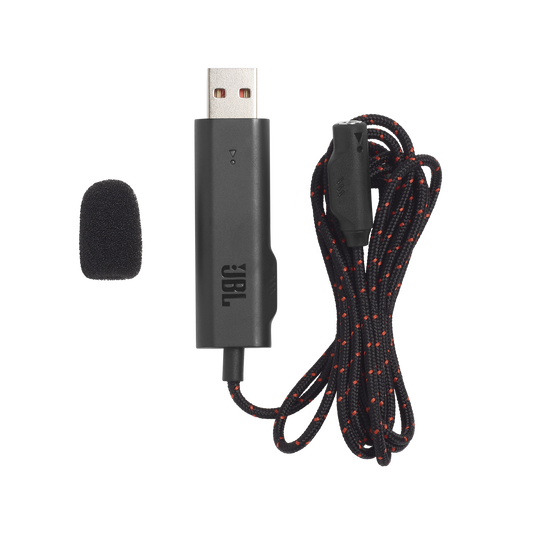 JBL Quantum 300 - Black - Hybrid wired over-ear PC gaming headset with flip-up mic - Detailshot 8 image number null